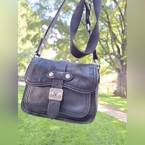 Genuine Leather Crossbody Mini Ralph Lauren Extra Long Strap Camera Bag Rustic